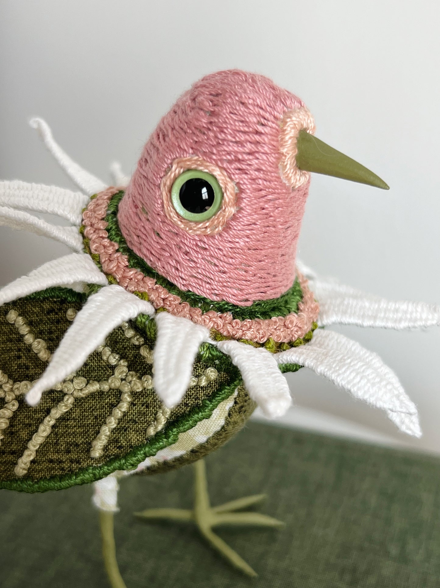 White Petaled Bloom Bird