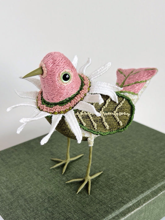 White Petaled Bloom Bird
