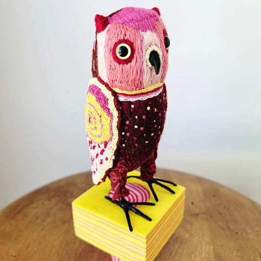 Lemon-Cherry Squeak Owl